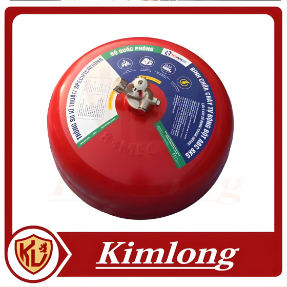 Bình cầu chữa cháy tự động bột ABC 6kg (83MEC – Bộ Quốc Phòng)