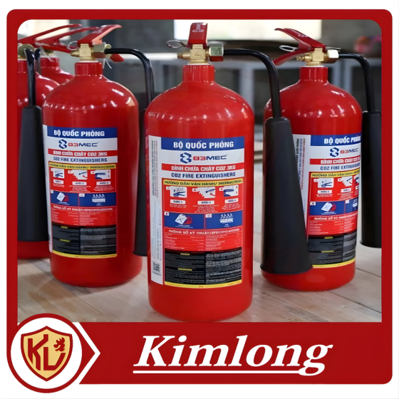 Bình chữa cháy CO2 MT3, 3kg (83MEC – Bộ Quốc Phòng)