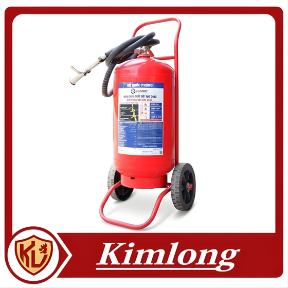 Bình chữa cháy xe đẩy 35kg bột ABC T35