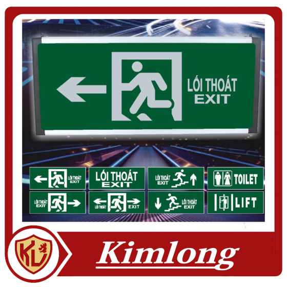 Đèn exit chỉ hướng trái