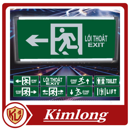 Đèn exit chỉ hướng trái